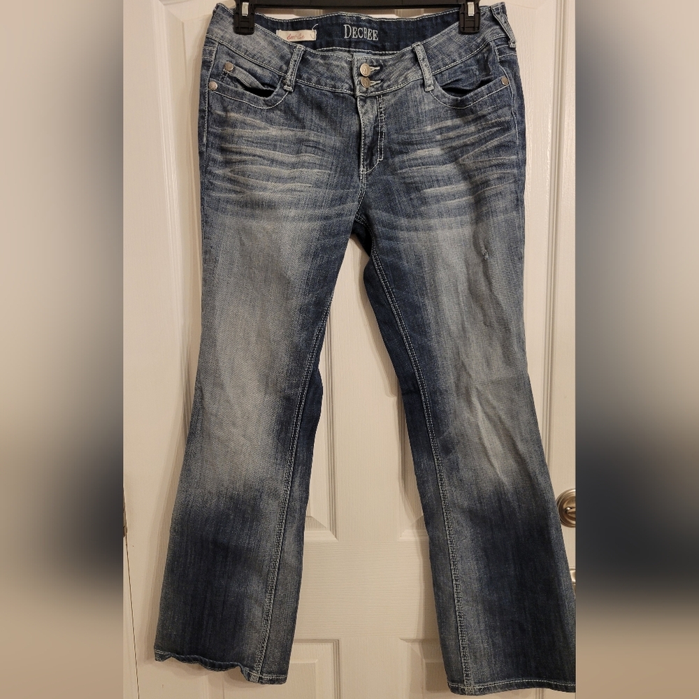 Decree Women's Boot Cut Jeans - Classic Blue